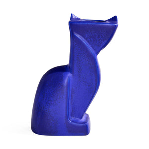 Blue Glazed Stoneware Vase | Jonathan Adler Cobalt Cat | Oroa.com