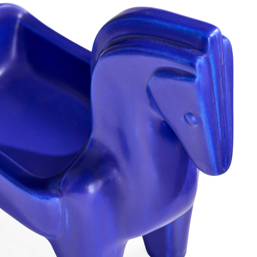 Blue Stoneware Bowl | Jonathan Adler Cobalt Horse | Oroa.com