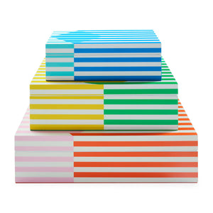 Multicolored Stripes Lacquer Box S | Jonathan Adler Copenhagen | Oroa.com