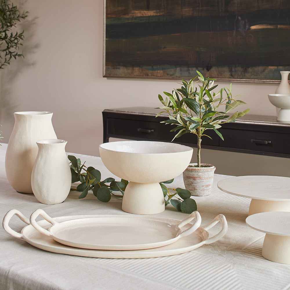 12" Rosemary & 16" Olive Faux Topiary (S/2) - OROA