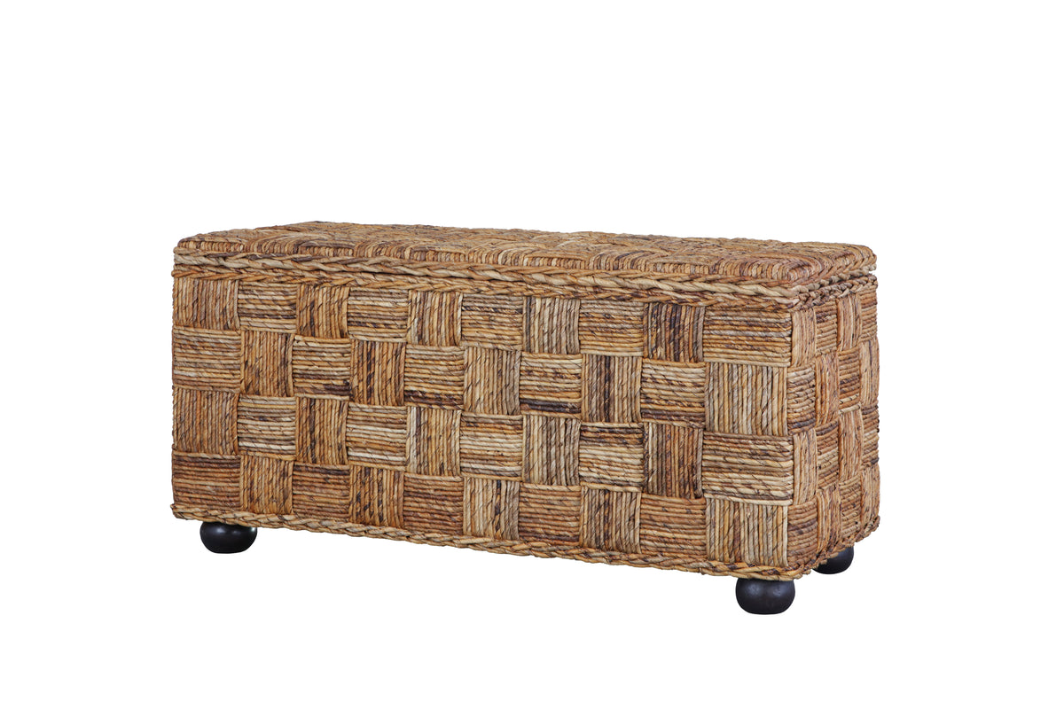 Natural Rattan Lift Top Storage Trunk – OROA, view 5