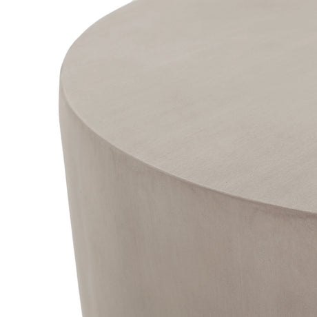 Outdoor Round U-Shape Side Table Light Grey