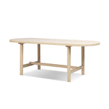Milo 8-Seat Oval Reclaimed Pine Dining Table, Light Natural Cerused - OROA Online Furniture