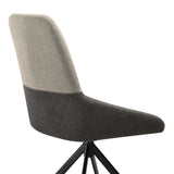 Two Tone Gray Swivel Dining Chairs Set of 2 – OROA, view 8