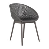 Gray Woven Indoor-Outdoor Chair Set of 2 | Catchy