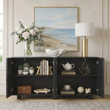 Black Woven Pattern Sideboard 59 Inch – OROA, view 2