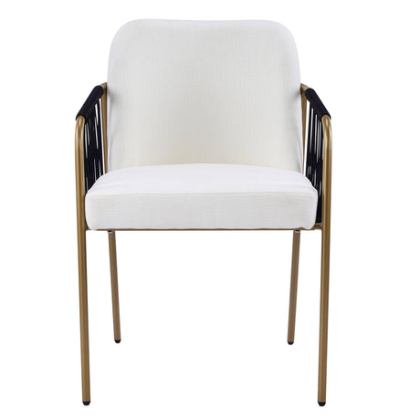 Modern Glam Upholstered Dining Chairs (S/2) - OROA