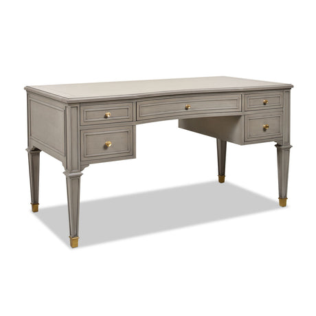 5 Drawer Executive Desk - Dove Gray