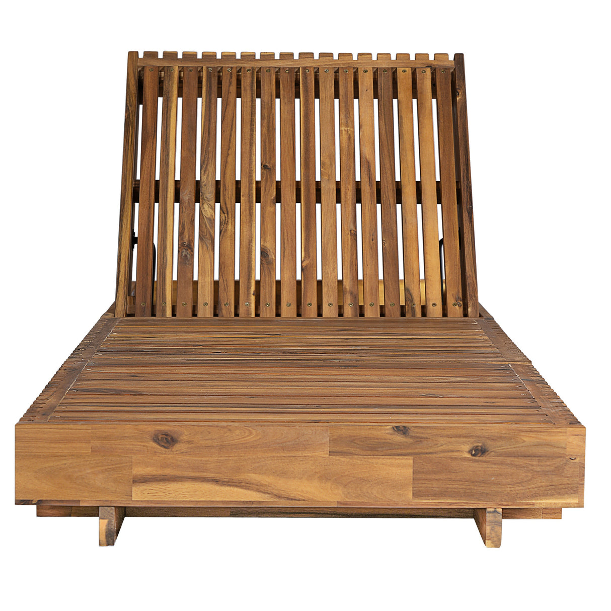 Lounge Chaise Set, Acacia Solid Wood - OROA