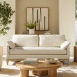 Pasadena Modern Farmhouse Sofa, Flax White Linen - OROA Modern Furniture