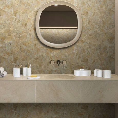 Elegant Marble Bathroom Accessories Set - OROA (S/6)