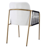 Modern Glam Upholstered Dining Chairs (S/2) - OROA