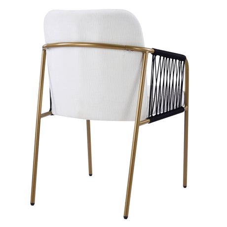 Modern Glam Upholstered Dining Chairs (S/2) - OROA