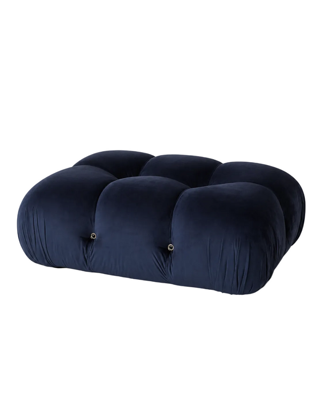 bubble ottoman blue