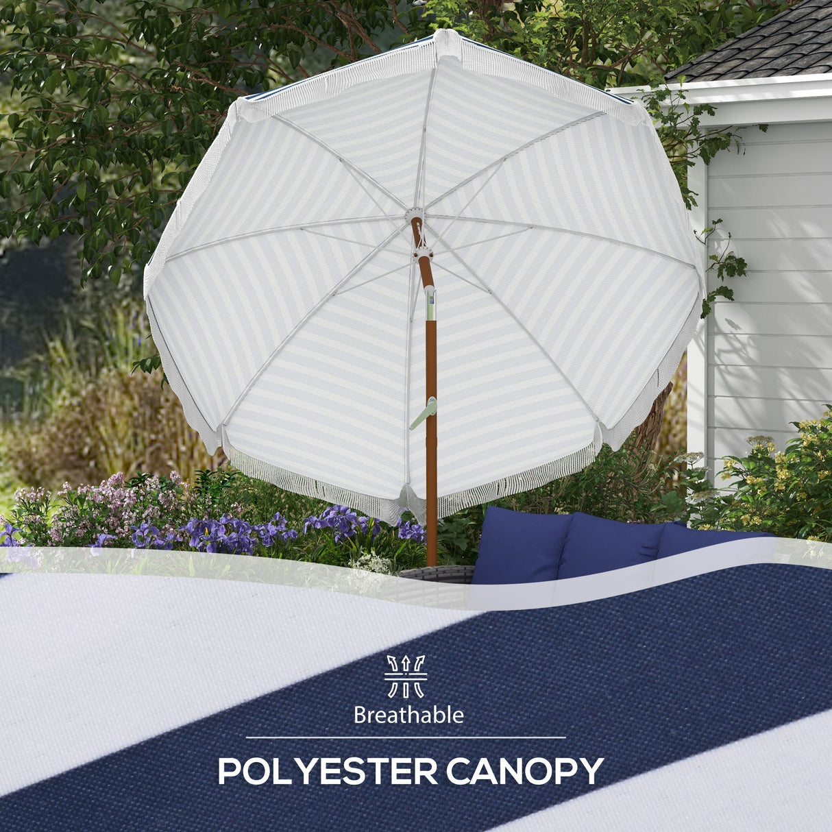 Outdoor Patio Umbrella with Tilt and Vent