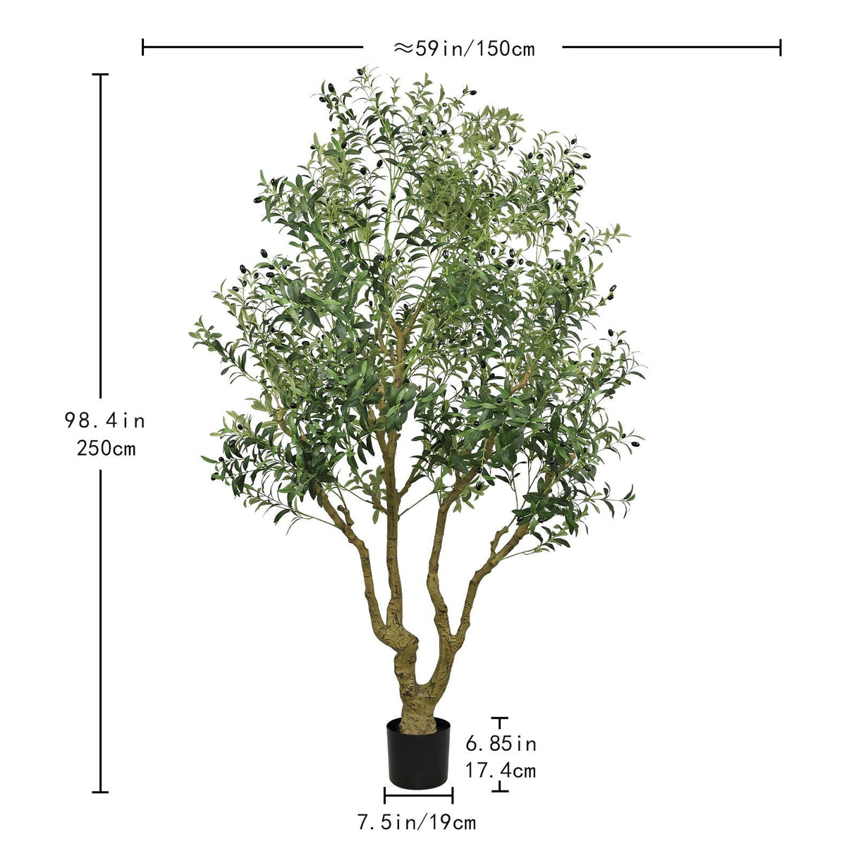 Artificial Olive Tree Large-  Natural Look