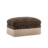 leopard print ottoman