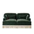 Green Chenille Tassel Loveseat – OROA, view 1