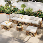 All-Weather 7-Piece Rattan Outdoor Sectional Sofa Set Ibiza