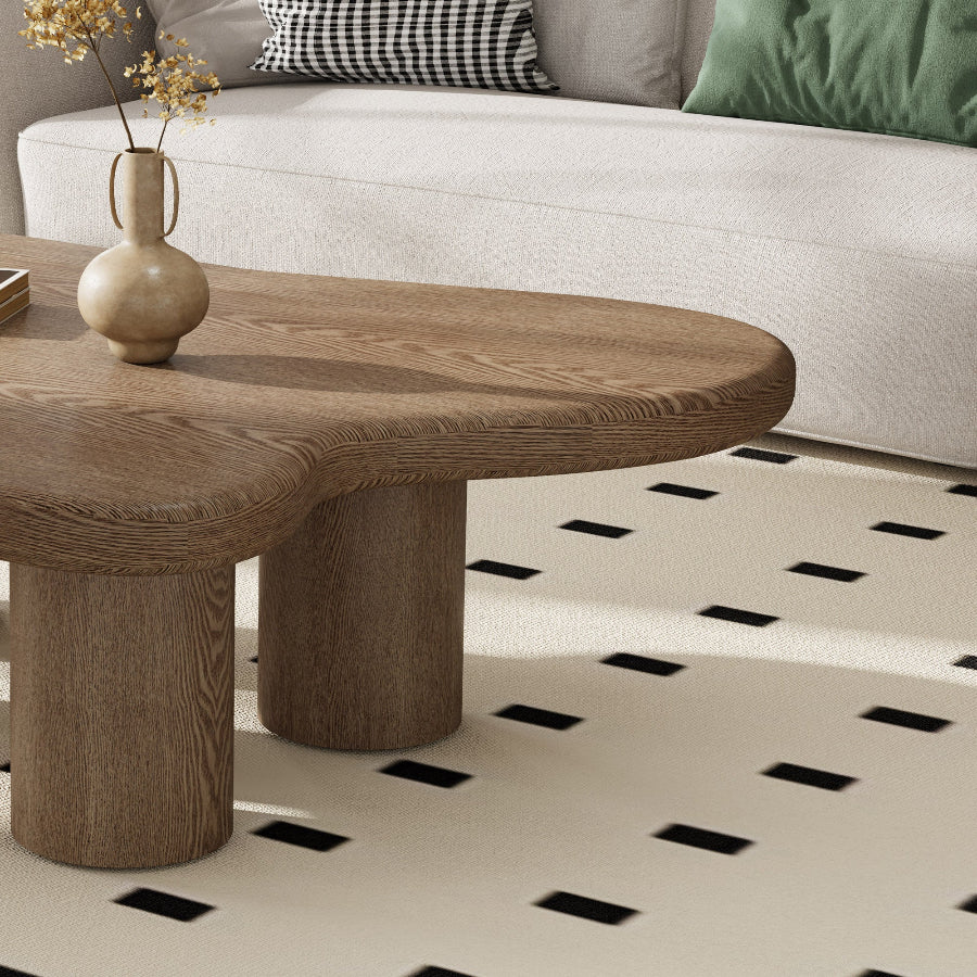 Free Form Walnut Coffee Table