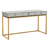 Antiqued Mirror 3-Drawer Desk | Jonathan Adler Delphine | Oroa.com
