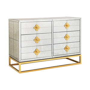 Antique Mirror 6-Drawer Dresser | Jonathan Adler Delphine