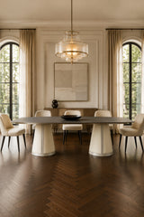 Stone Gray Sintered Stone Dining Table | OROA