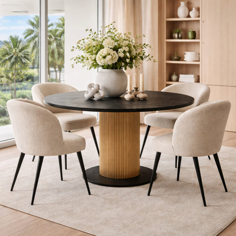 dining table round marble - www.oroa.com