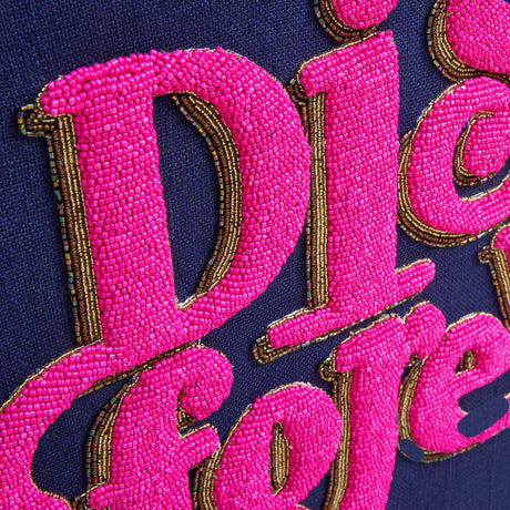 Hand-beaded Linen Wall Art | Jonathan Adler Disco Forever | Oroa.com