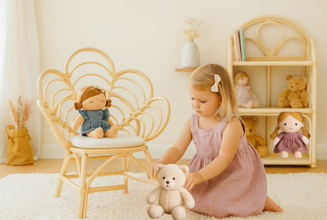 Blossom Dreams | Bedroom Rattan Decorative Flower Chair | OROA KIDS
