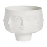 Matte Porcelain Face Pedestal Bowl | Jonathan Adler Dora Maar | Oroa.com