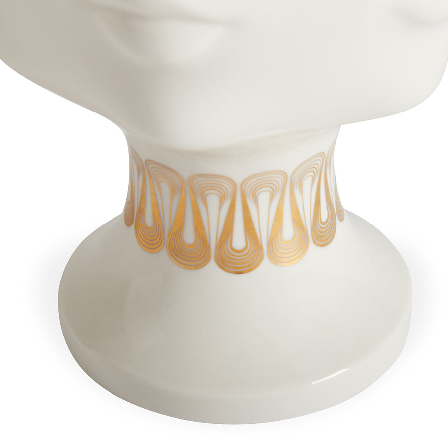 Gilded Porcelain Face Urn | Jonathan Adler Dora Maar | Oroa.com