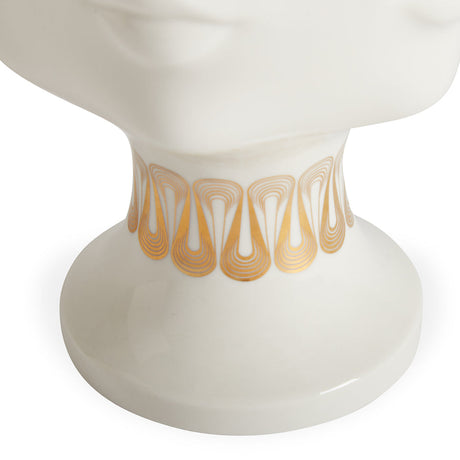 Gilded Porcelain Face Urn | Jonathan Adler Dora Maar | Oroa.com