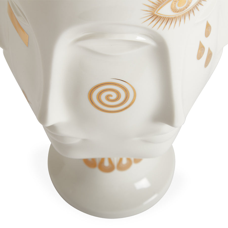 Gilded Porcelain Face Urn | Jonathan Adler Dora Maar | Oroa.com