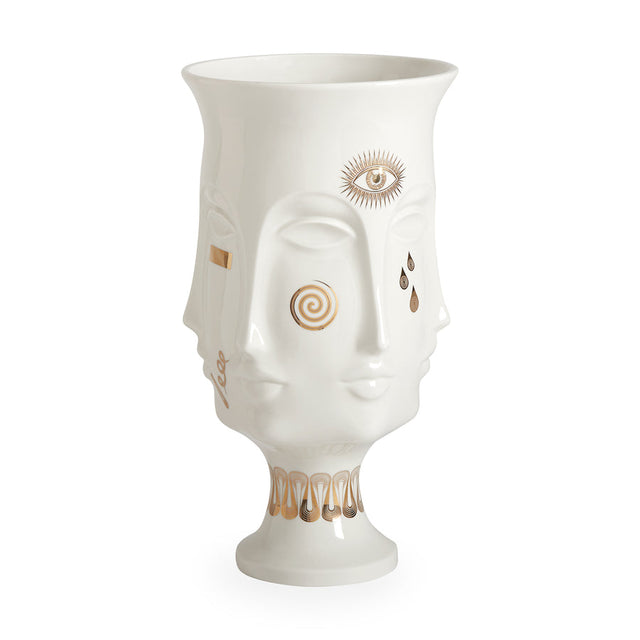 Gilded Porcelain Face Urn | Jonathan Adler Dora Maar | Oroa.com