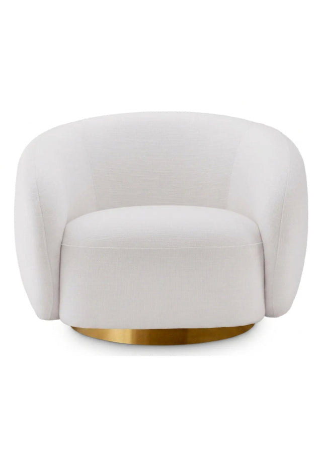 off white swivel arm chair - www.oroa.com