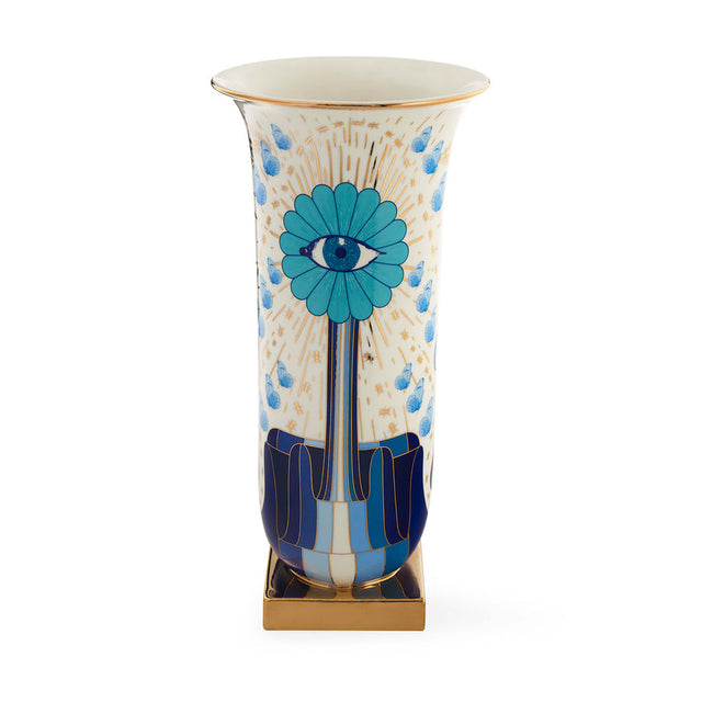 Printed Porcelain Tall Flared Vase | Jonathan Adler Druggist | Oroa.com
