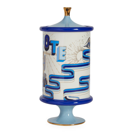 Blue Prints Porcelain Peyote Canister | Jonathan Adler Druggist | Oroa.com