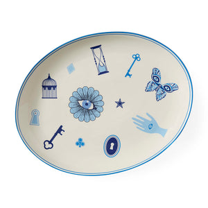 Printed Porcelain Serving Platter | Jonathan Adler Druggist | Oroa.com