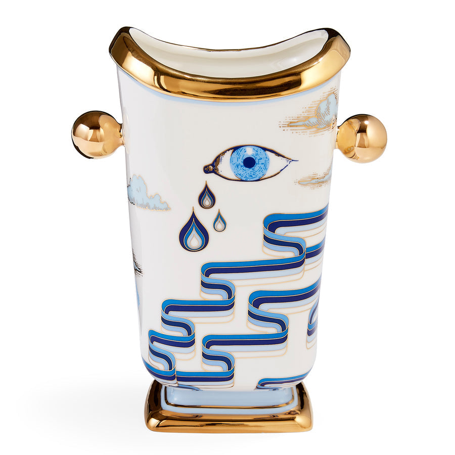 Gilded Porcelain Tall Vase | Jonathan Adler Druggist | Oroa.com