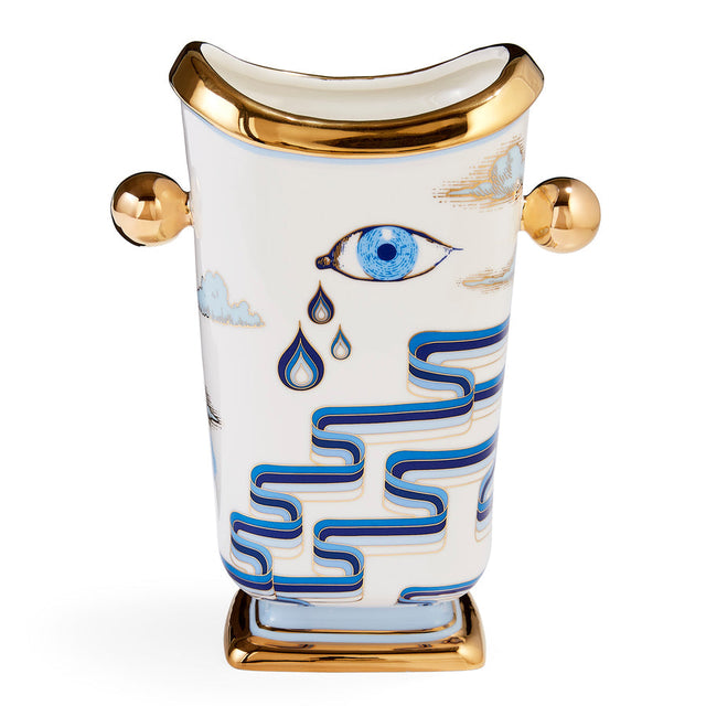 Gilded Porcelain Tall Vase | Jonathan Adler Druggist | Oroa.com