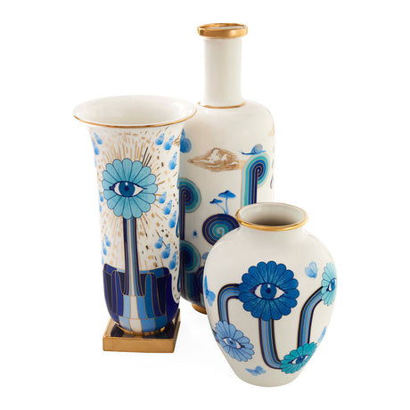 Printed Porcelain Tall Flared Vase | Jonathan Adler Druggist | Oroa.com