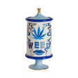 Blue-Toned Porcelain Weed Canister | Jonathan Adler Druggist | Oroa.com