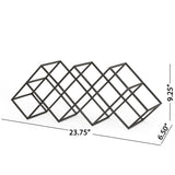 Industrial Tabletop Wine Rack - 7 Bottle Holders - OROA
