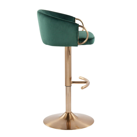 Glam Adjustable Bar Stool (S/2) - Claire
