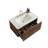 Striped Walnut Bathroom Vanity - OROA