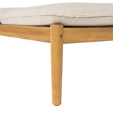 Riviera Outdoor Chaise Lounge with Wheels, Acacia Wood Frame (S/2)
