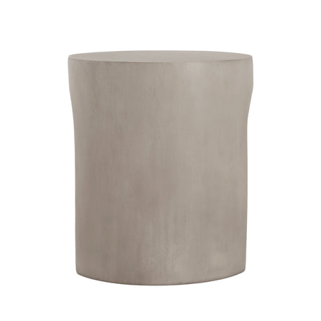 Outdoor Round U-Shape Side Table Light Grey