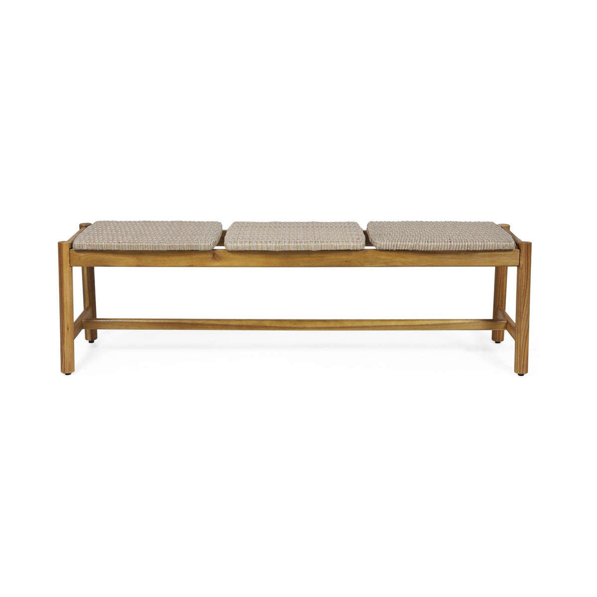 Acacia Wood 3 Seater Bench | Maison Naturelle