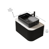 Floating Bathroom Vanity & Sink - OROA